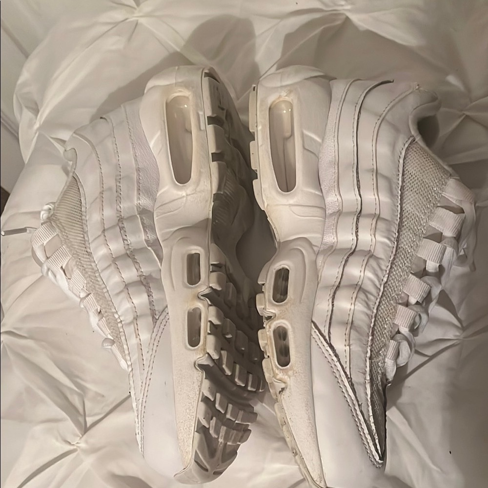 Nike Air Max 95 White Sneakers - Picture 3 of 4
